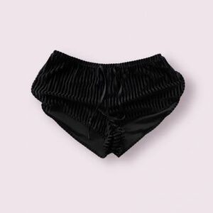 La Senza Black Velvet Shorts